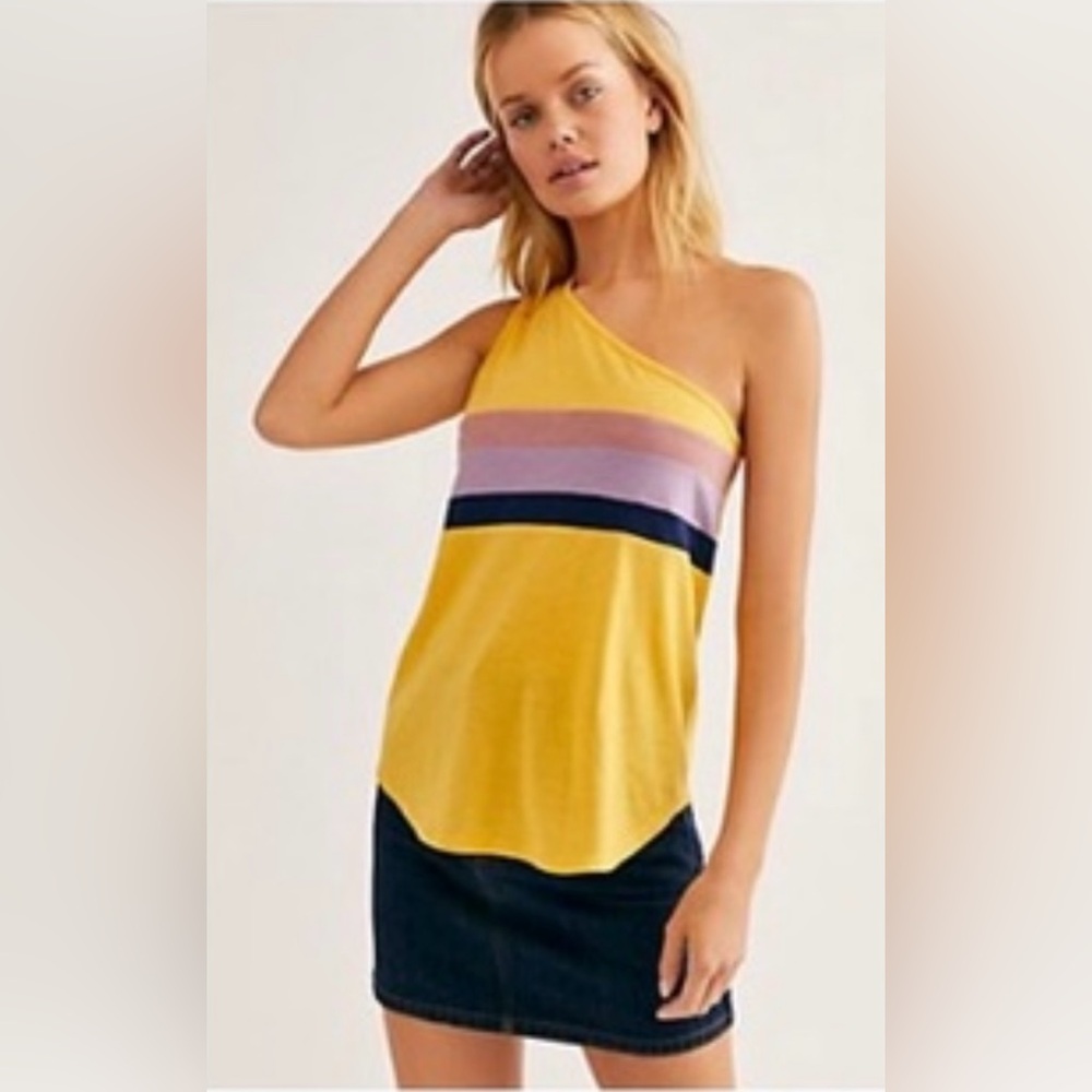 Free People one shoulder top